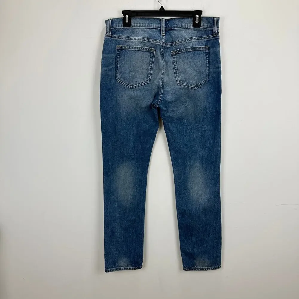 J.Crew Slim Fit Jean Vintage Flex Jean Tapered Mid Rise Blue Mens W33 L32